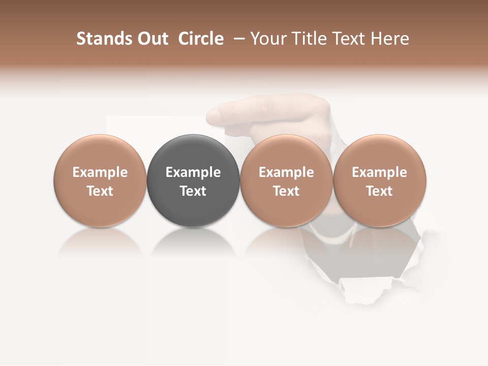 Message Finger Hand PowerPoint Template