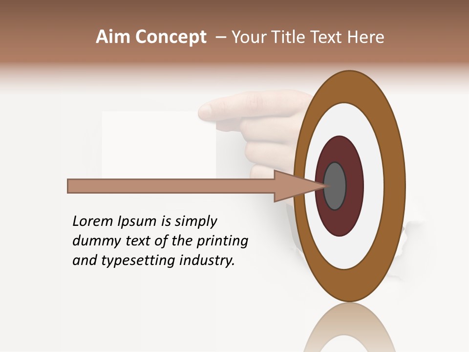 Message Finger Hand PowerPoint Template