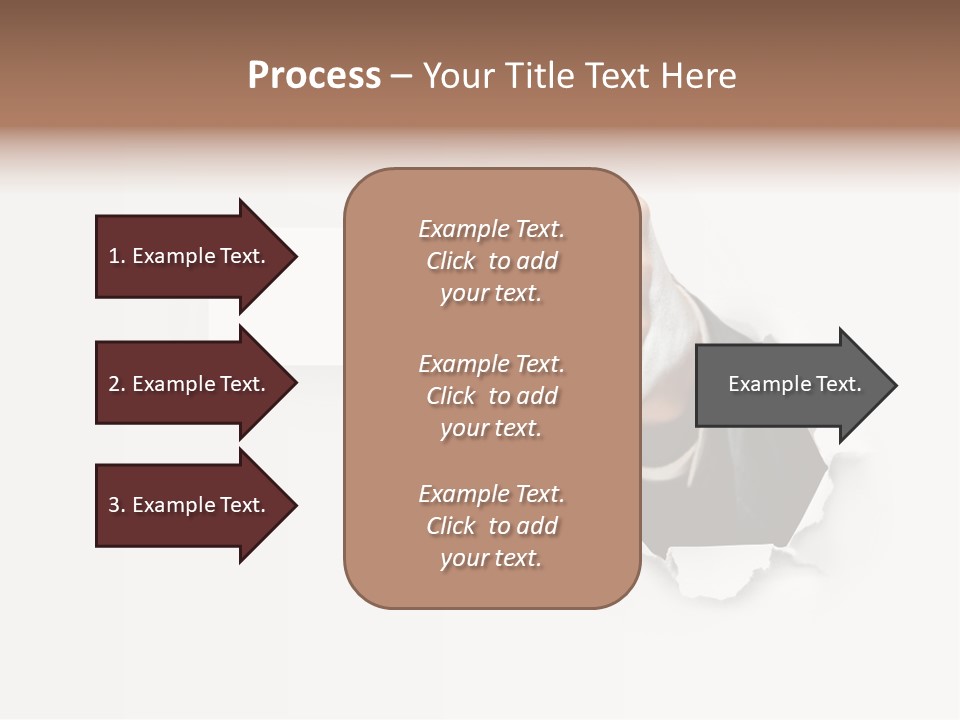 Message Finger Hand PowerPoint Template