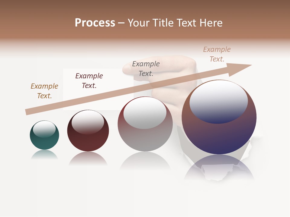 Message Finger Hand PowerPoint Template