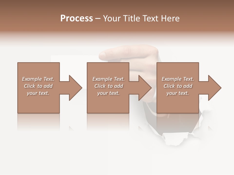 Message Finger Hand PowerPoint Template