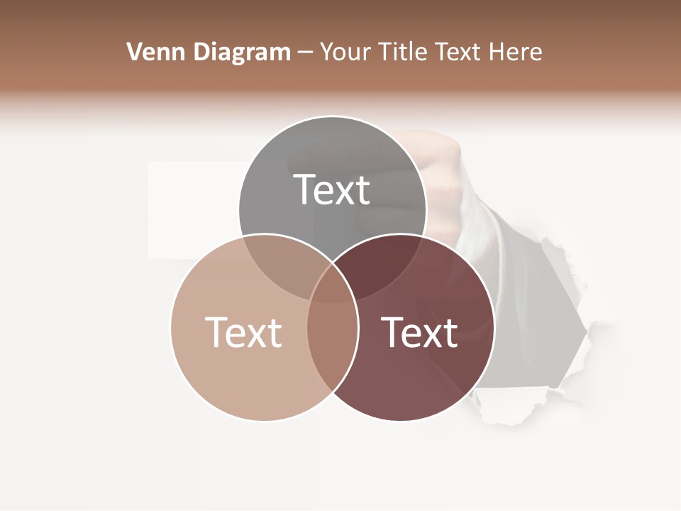 Message Finger Hand PowerPoint Template