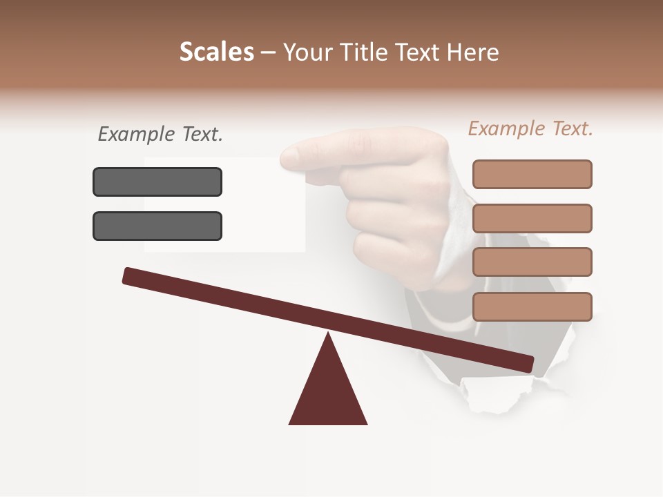 Message Finger Hand PowerPoint Template