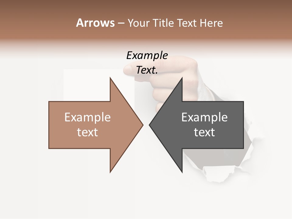 Message Finger Hand PowerPoint Template