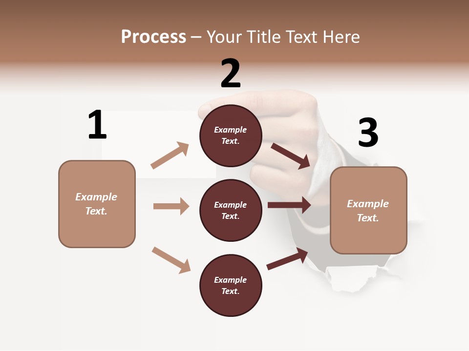 Message Finger Hand PowerPoint Template