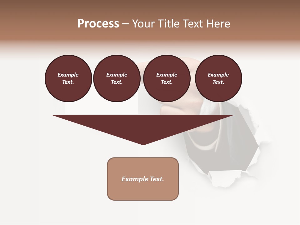 Message Finger Hand PowerPoint Template