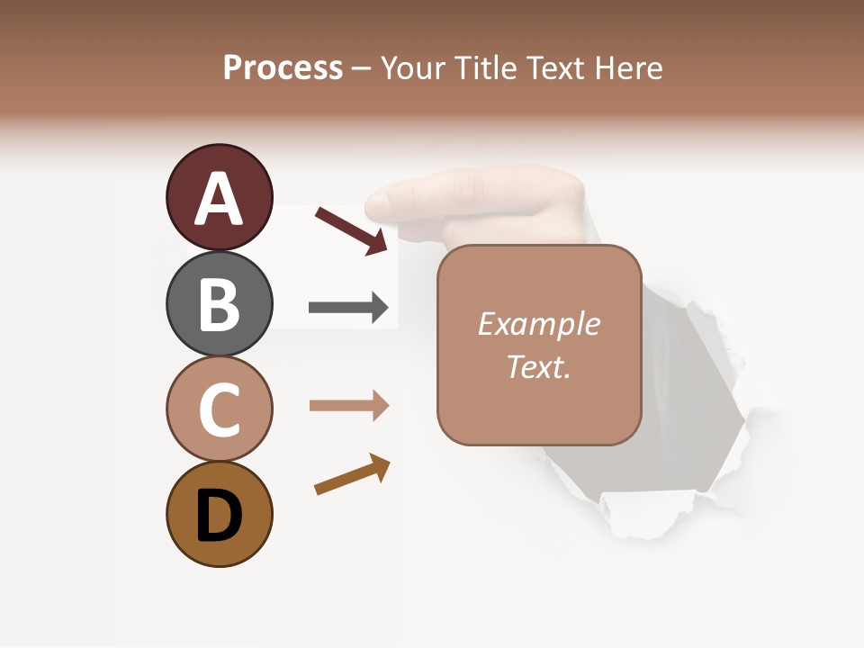 Message Finger Hand PowerPoint Template