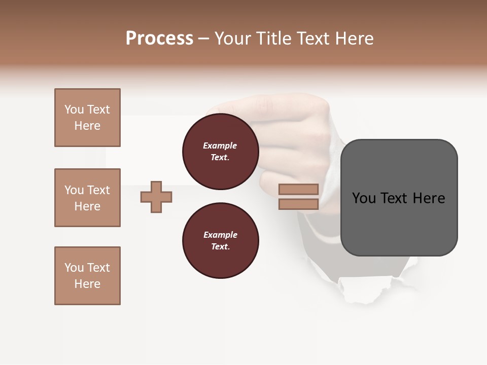 Message Finger Hand PowerPoint Template