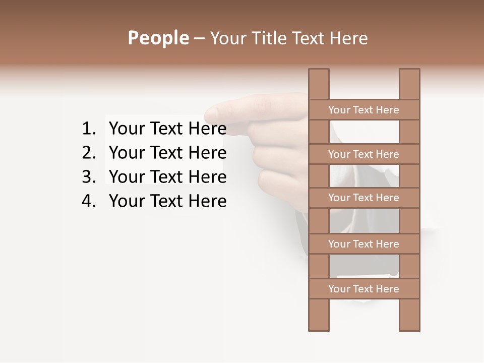 Message Finger Hand PowerPoint Template