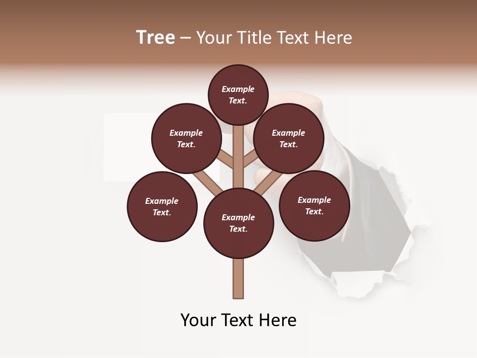 Message Finger Hand PowerPoint Template