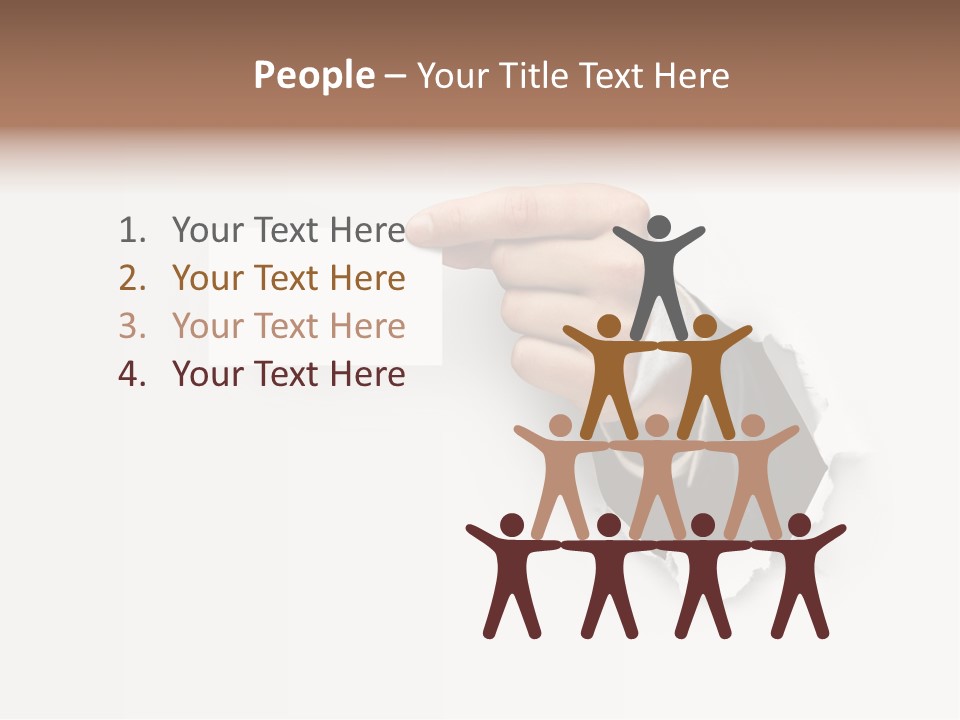 Message Finger Hand PowerPoint Template