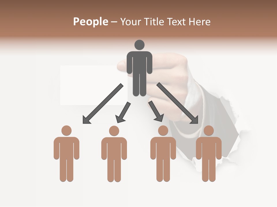 Message Finger Hand PowerPoint Template