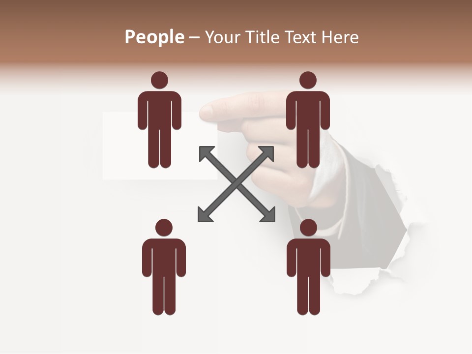 Message Finger Hand PowerPoint Template