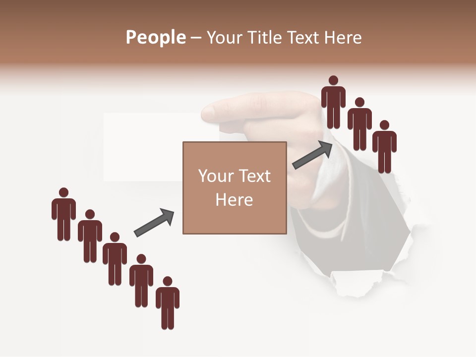 Message Finger Hand PowerPoint Template