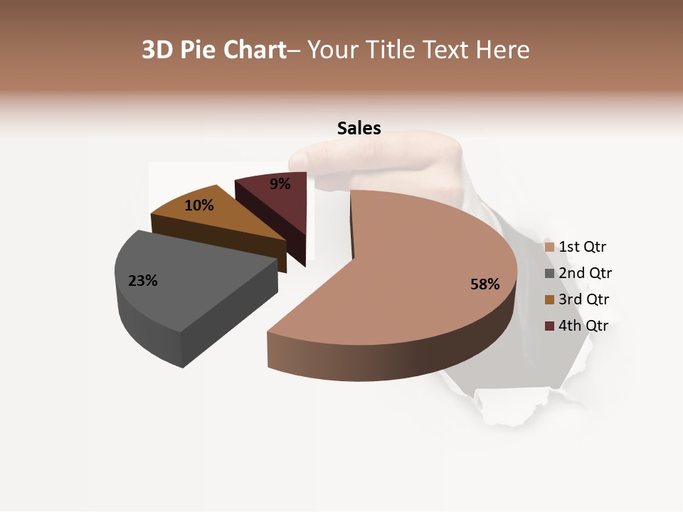 Message Finger Hand PowerPoint Template
