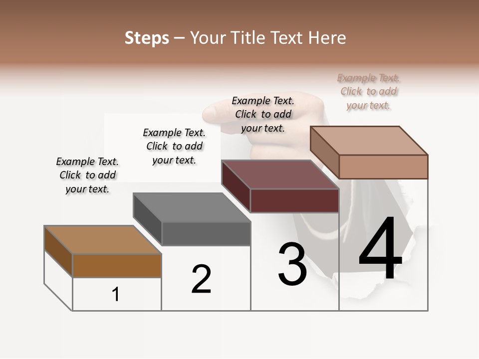 Message Finger Hand PowerPoint Template