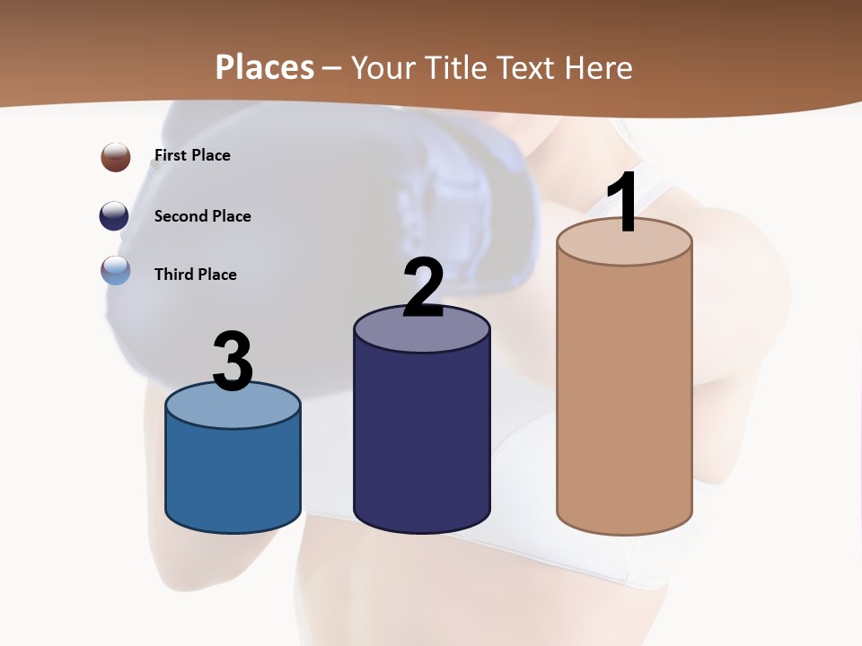 Teenager Boxing Healthy Lifestyle PowerPoint Template