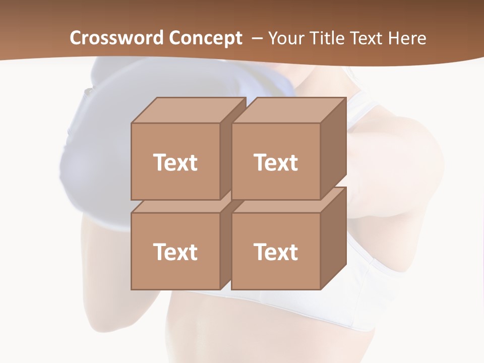 Teenager Boxing Healthy Lifestyle PowerPoint Template