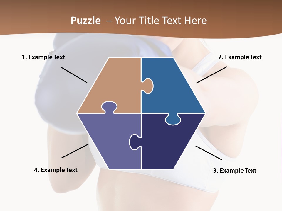 Teenager Boxing Healthy Lifestyle PowerPoint Template