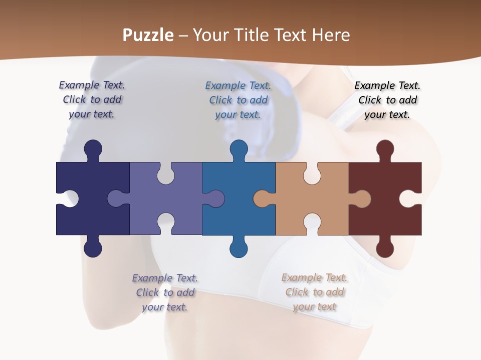 Teenager Boxing Healthy Lifestyle PowerPoint Template