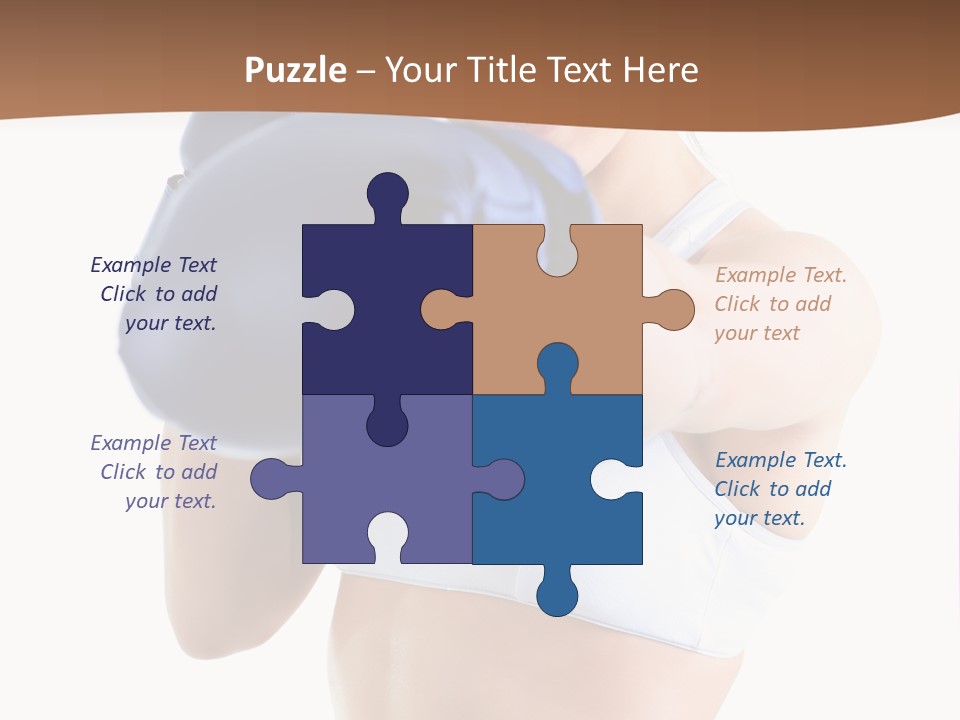 Teenager Boxing Healthy Lifestyle PowerPoint Template