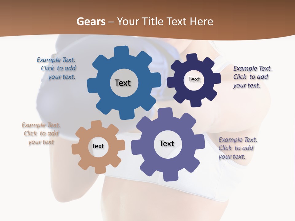 Teenager Boxing Healthy Lifestyle PowerPoint Template