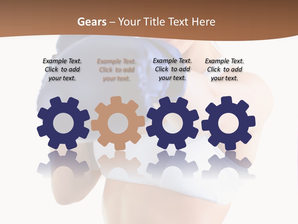 Teenager Boxing Healthy Lifestyle PowerPoint Template