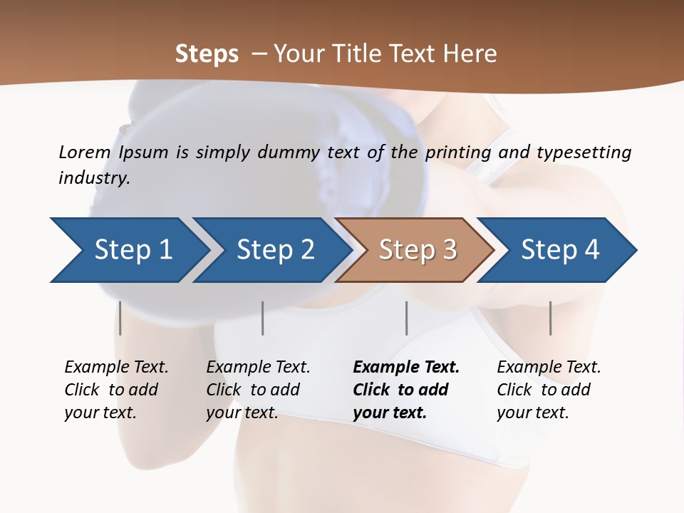Teenager Boxing Healthy Lifestyle PowerPoint Template