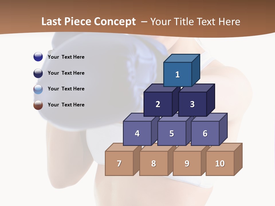 Teenager Boxing Healthy Lifestyle PowerPoint Template