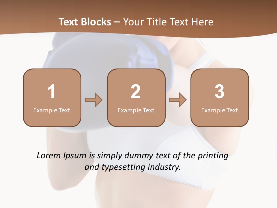 Teenager Boxing Healthy Lifestyle PowerPoint Template