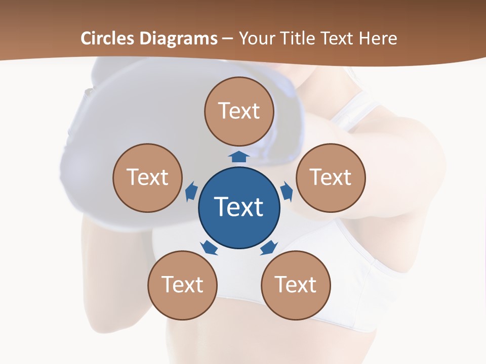 Teenager Boxing Healthy Lifestyle PowerPoint Template