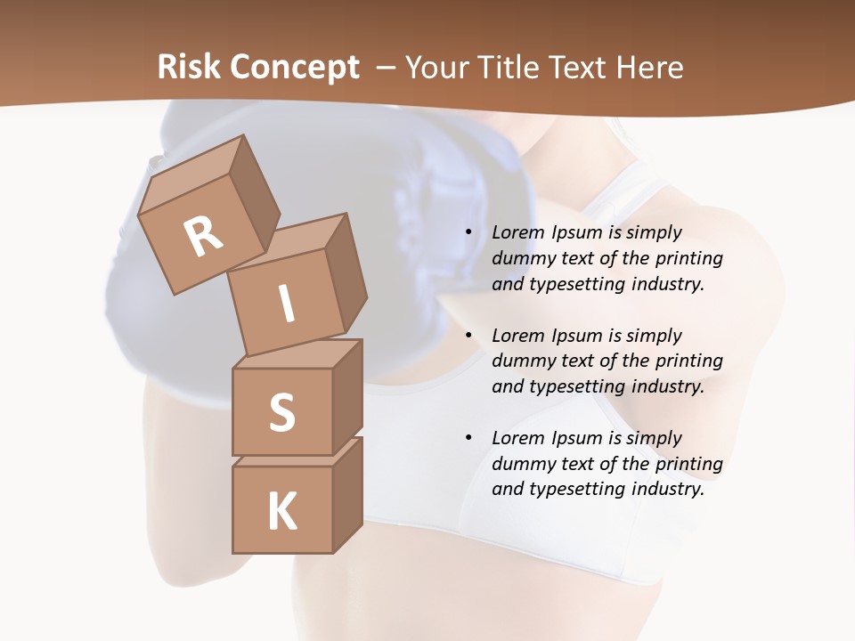 Teenager Boxing Healthy Lifestyle PowerPoint Template