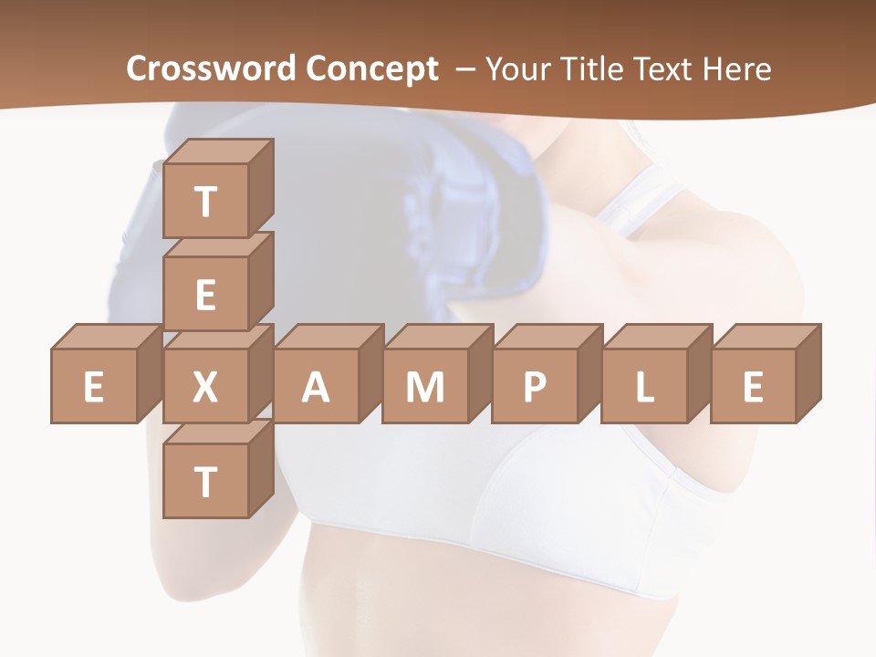 Teenager Boxing Healthy Lifestyle PowerPoint Template