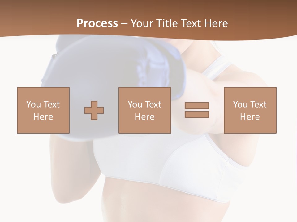 Teenager Boxing Healthy Lifestyle PowerPoint Template