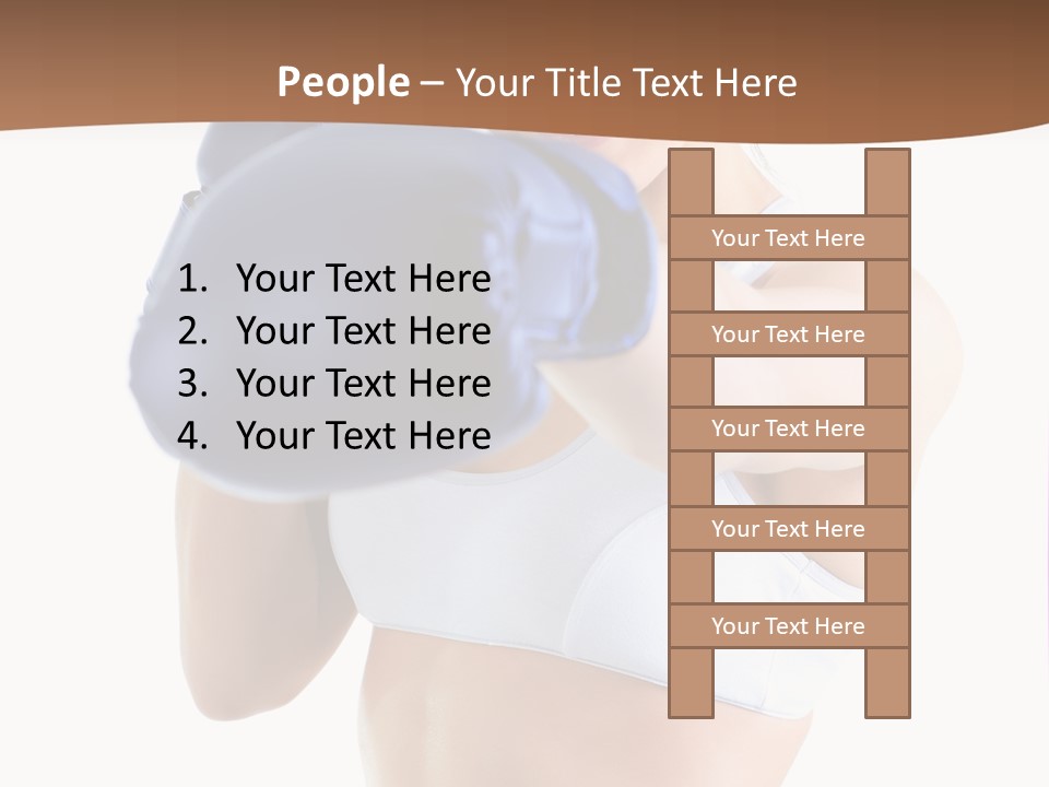 Teenager Boxing Healthy Lifestyle PowerPoint Template