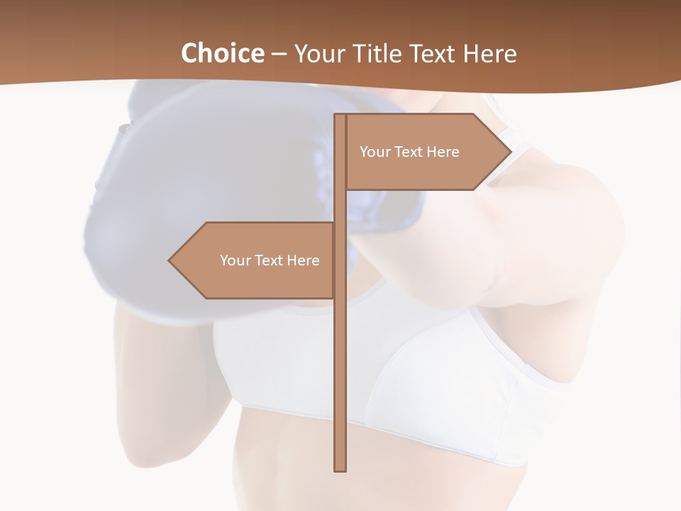 Teenager Boxing Healthy Lifestyle PowerPoint Template