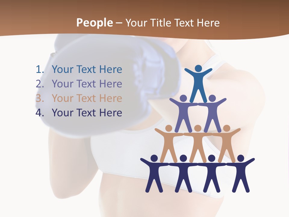 Teenager Boxing Healthy Lifestyle PowerPoint Template