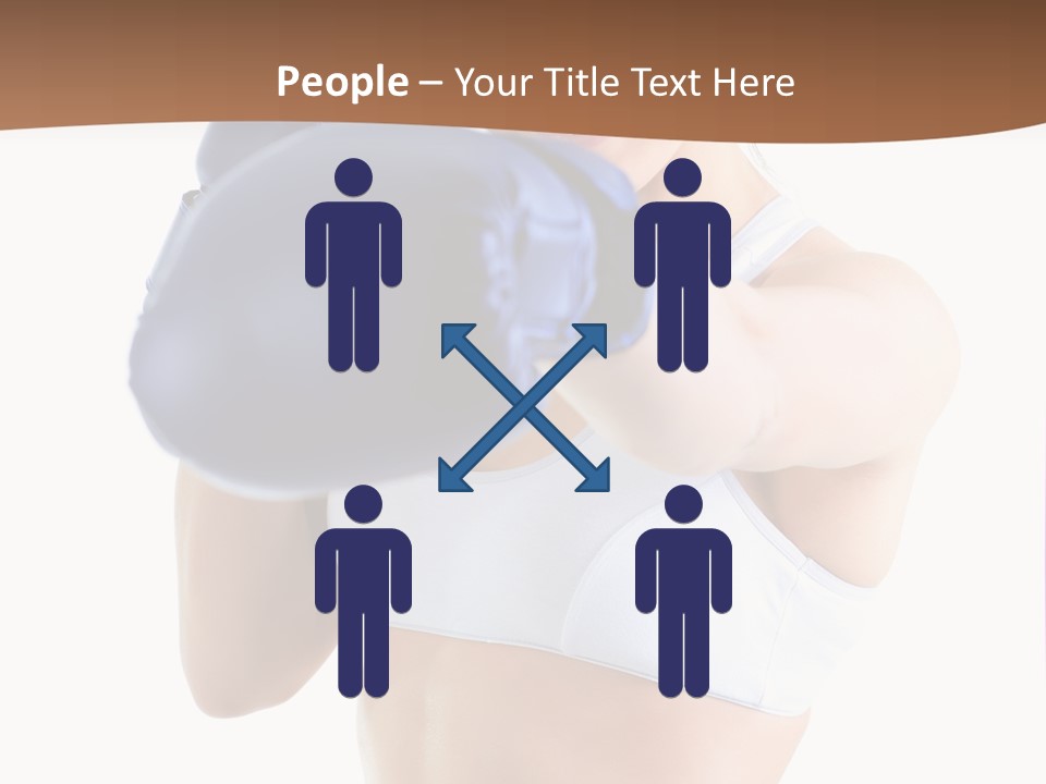 Teenager Boxing Healthy Lifestyle PowerPoint Template