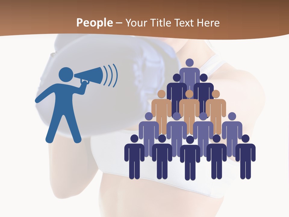 Teenager Boxing Healthy Lifestyle PowerPoint Template