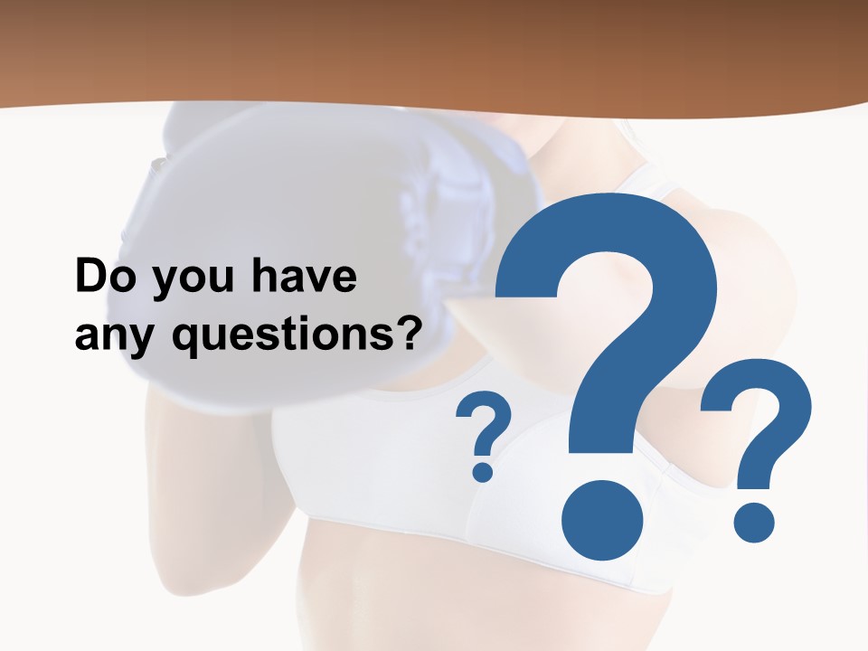 Teenager Boxing Healthy Lifestyle PowerPoint Template