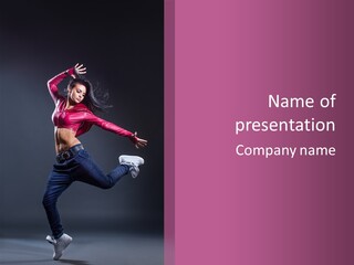 Cool Sporty Jump PowerPoint Template