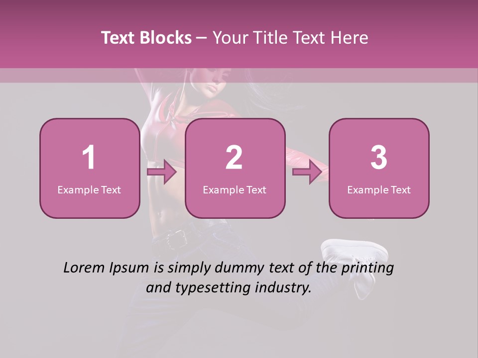 Cool Sporty Jump PowerPoint Template