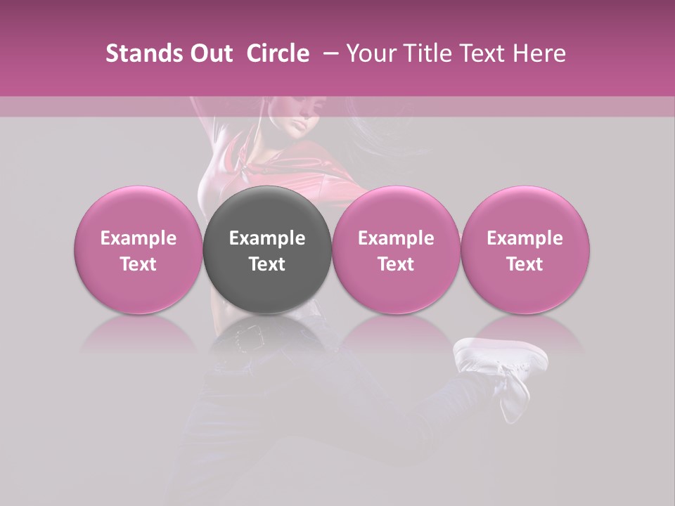 Cool Sporty Jump PowerPoint Template