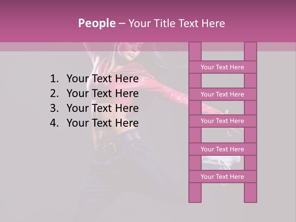 Cool Sporty Jump PowerPoint Template