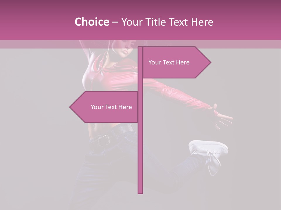 Cool Sporty Jump PowerPoint Template