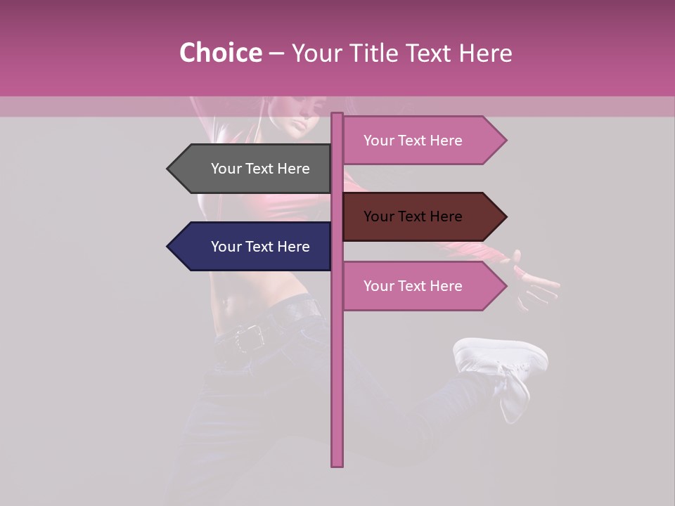 Cool Sporty Jump PowerPoint Template