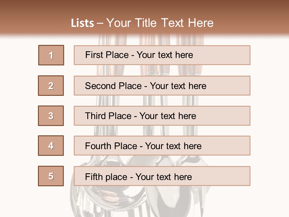 One Spoon Household PowerPoint Template