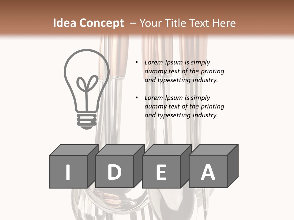 One Spoon Household PowerPoint Template