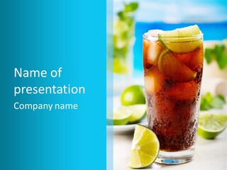 Cool Party Juice PowerPoint Template