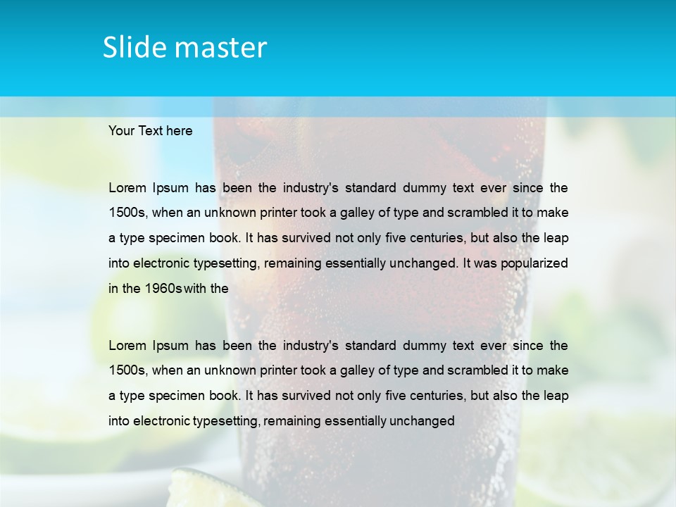 Cool Party Juice PowerPoint Template